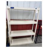 4-Shelf Plastic Shelving Unit 39"L x 12" x 55"H