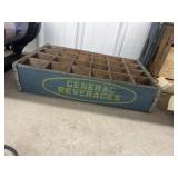 General Beverage Wood Soda Crate