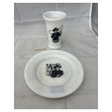 Hop Along Cassidy Cup & Dish Set