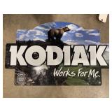 Single Sided Metal Kodiak Sign 25"x15"