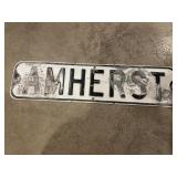 Single Sided Metal Street Sign 24"x6"