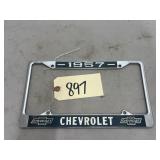 1957 Chevy License Plate Frame 12"x7"