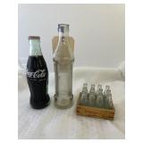 2 Soda Bottles - Mini Coca Cola Bottles