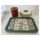 Serving Tray w/2 Advertising Tins