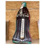 Single Sided Metal Coca Cola Thermometer 28"