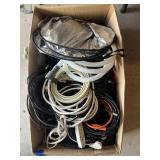 Box of Extension Cords & Power Strips