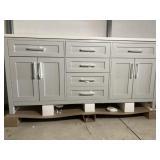 Bathroom Vanity Double Sink 72"W x 21"D x 37-7/8"H