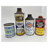 4 pcs - Paint Thinner Can - Lawn Boy Lubricant