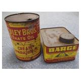 Riley Bros Cream Sep Oil Can -Barge Cement Can