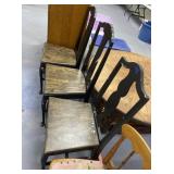 3 Black Dining Chairs