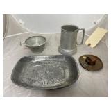 Beer Mug - Platter - Brass Western Hat & More