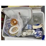 Tray w/Glassware Royal Ironstone China