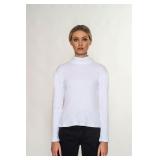 Sz M White Turtleneck