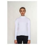 Sz S White Turtleneck