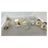 7 Pcs Angel Ornaments - Ceramic