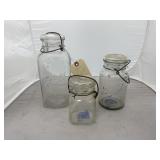 2 Ball Jars & Atlas Jar w/Extra Lid