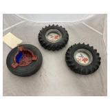 3 Auto Tire Ashtrays