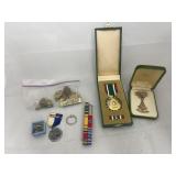 Tie Clips - Badges - Medals