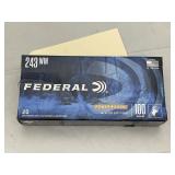 Federal 243 Win Ammo - Full Box