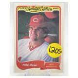 LIMITED EDITION CARD 1985 FLEER PETE ROSE