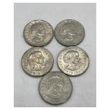 5 Susan B. Anthony Dollars