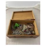 Jewelry Box w/Costume Jewelry