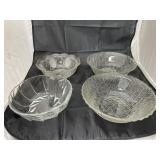 4 - Glass Serving Bowls