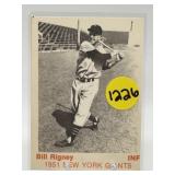 SCARCE CARD 1975 TCMA BILL RIGNEY