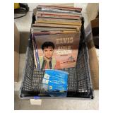 Crate of Long Play Albums