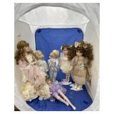 Group of Porcelain Dolls