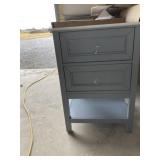 24in Grey Vanity with Top (Chip in Photos)