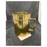 Brass Pitcher w/Handle 8"H