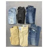 Box w/Jeans and Slacks SZ Various Sizes