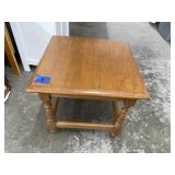 Wood End Table 18"L  x18"W x 17"H