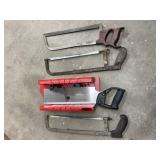 Tools - Saws - Miter Box - Ear Muffs - Trowels