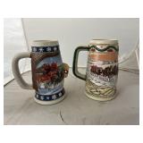 2 - Budweiser Beer Steins