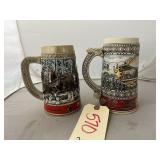 2 - Budweiser Beer Steins