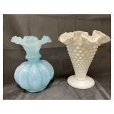 Fenton 2 pc vases