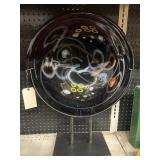 Ceramic Decorative Plate w/Stand 20in