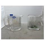 Glass Pitcher & Vase