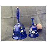 Fenton 2 Hand painted bells