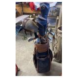 Golf Bag with Golf Clubs, (Ping, Yonex)