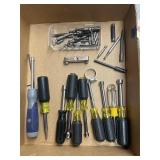 Box w/ Allen Wrenches, Drill Bits & More