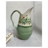 Painted Ceramic Pitcher