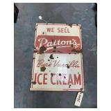 Double Sided Porcelain Sign