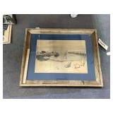 Water Color Painting Wood Framed Pic