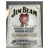 Metal Single Sided Sign Jim Beam