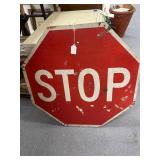 Single Sided Wooden Stop Sign