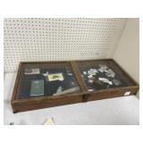 Wood Display Case 38x18 w/Pins -Tie Clips