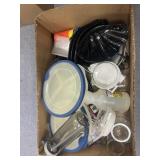 Box of Kitchen Items - Canning Jars & More